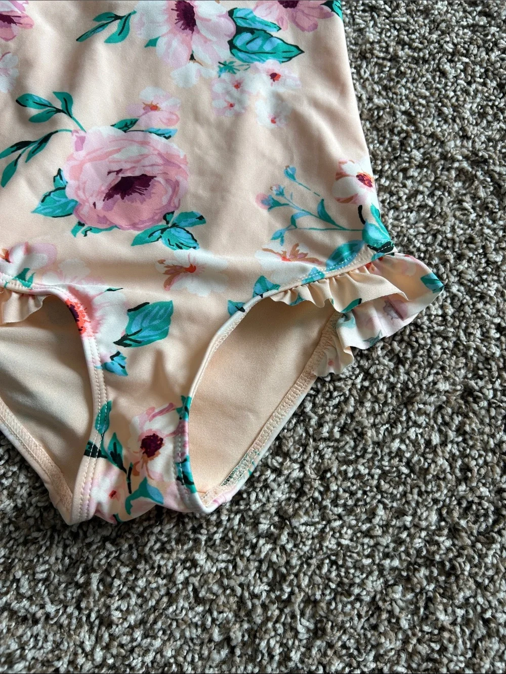 H&M Girls Floral One Piece Swimsuit 5T/6